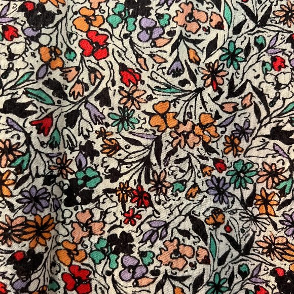 Anthropologie Vanessa Virginia Floral Boho Tunic Mini Dress EUC Size M - Picture 4 of 5